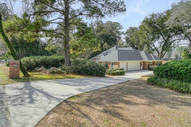 view of property exterior featuring a garage