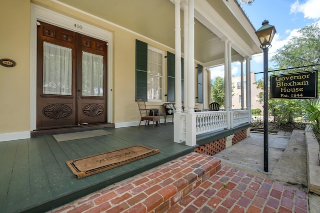 view of patio / terrace featuring a porch