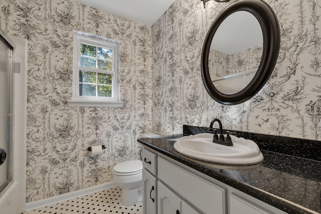 2953 Velda Dairy Rd, Tallahassee, FL 32309 - full bathroom featuring vanity and wallpapered walls