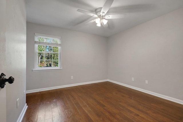 2953 Velda Dairy Rd, Tallahassee, FL 32309 - spare room with hardwood / wood-style floors and ceiling fan