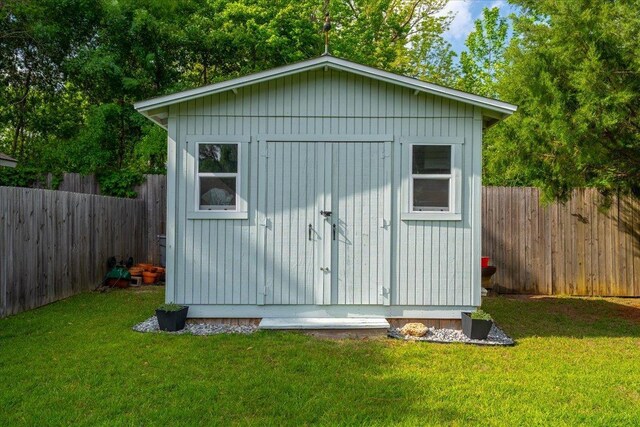 4516 Cavendish Ct, Tallahassee, FL 32309 - view of shed featuring a fenced backyard