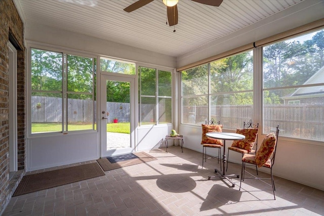 4516 Cavendish Ct, Tallahassee, FL 32309 - sunroom / solarium featuring ceiling fan