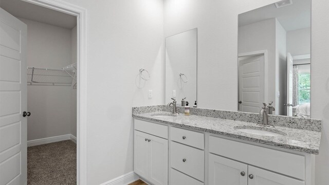 bathroom featuring vanity