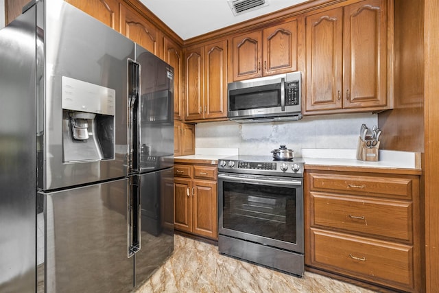 kitchen featuring appliances with stainless steel finishes