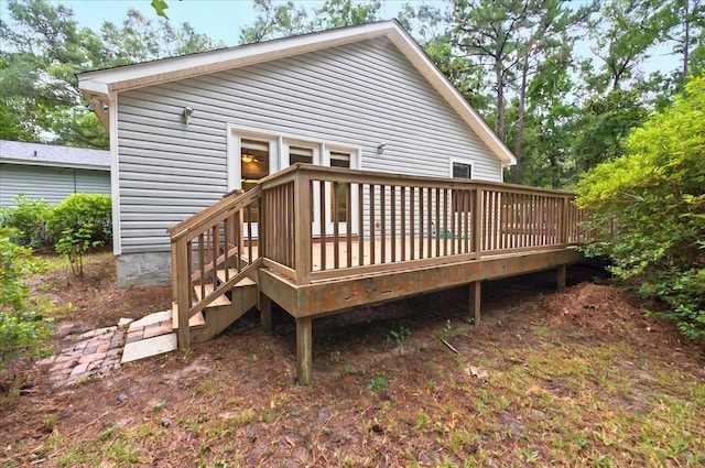 5943 Flintlock Loop, Tallahassee, FL 32311 - back of house with a wooden deck