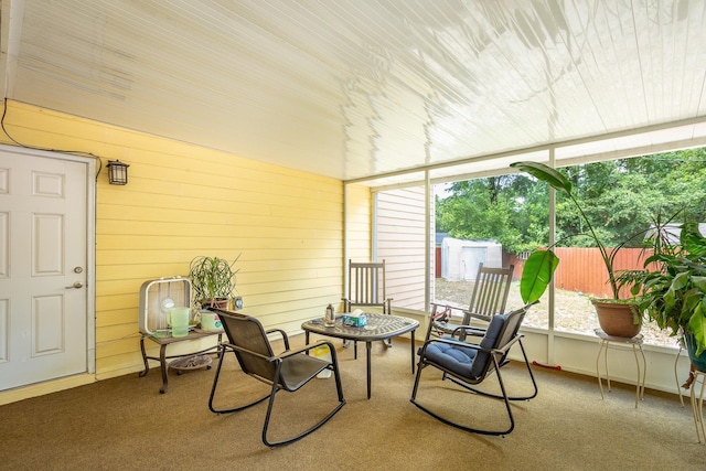 view of sunroom / solarium