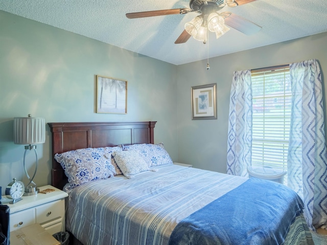 181 NE Biltmore Rd, Madison, FL 32340 - bedroom featuring a textured ceiling and a ceiling fan