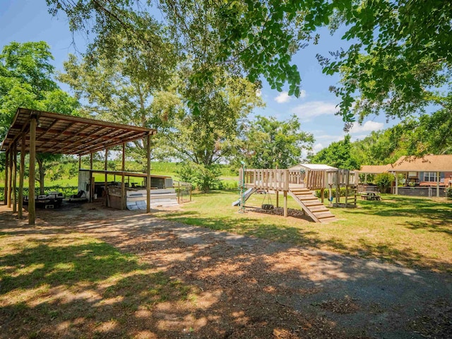 181 NE Biltmore Rd, Madison, FL 32340 - view of yard featuring a detached carport