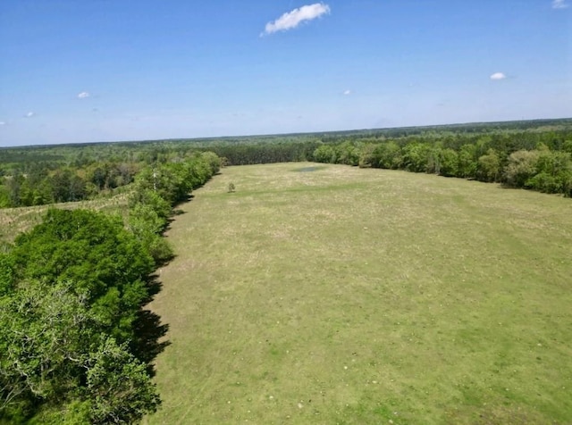 drone / aerial view featuring a rural view
