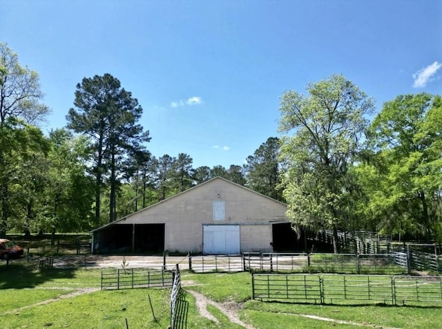 view of stable