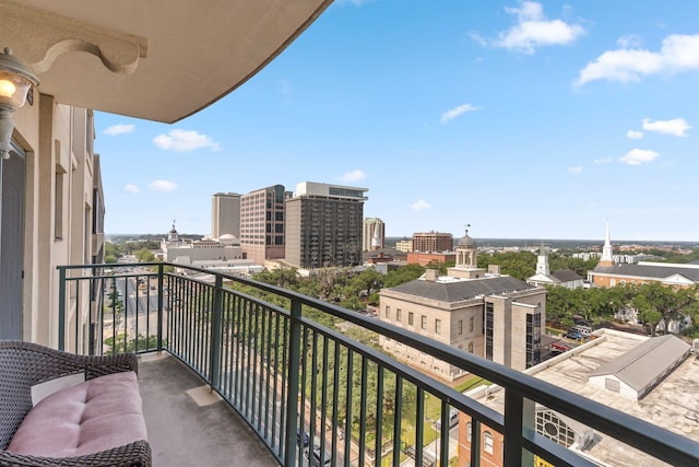 121 N Monroe St Unit 1103, Tallahassee, FL 32301 - balcony featuring a view of city
