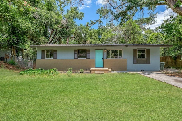 319 Meadowbrook Ln, Tallahassee, FL 32304 - ranch-style house featuring entry steps, crawl space, and brick siding