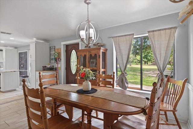 147 Hawk Ridge Dr, Havana, FL 32333 - dining space featuring a chandelier