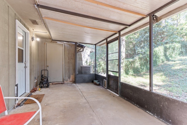 view of sunroom