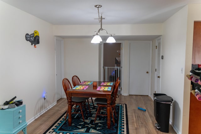 dining room featuring hardwood / wood-style flooring