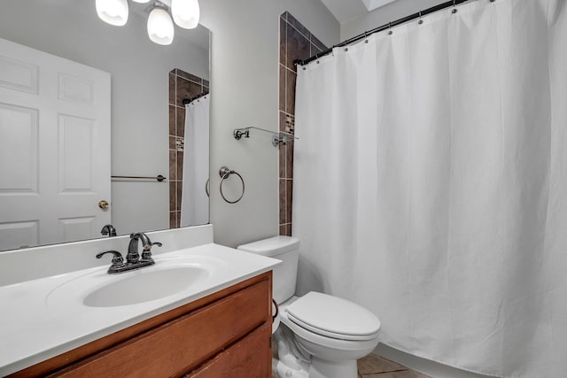 1520 Breamstone Rdg, Tallahassee, FL 32312 - full bath with toilet, vanity, tile patterned floors, and a shower with curtain