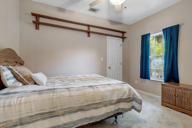1520 Breamstone Rdg, Tallahassee, FL 32312 - bedroom featuring light carpet, ceiling fan, and baseboards