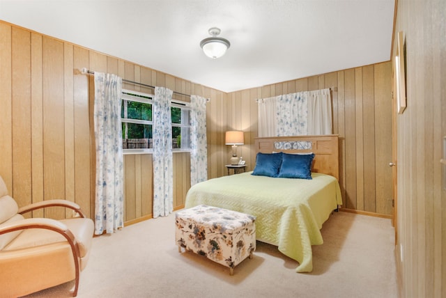 105 Goff St, Perry, FL 32347 - bedroom with carpet and wood walls