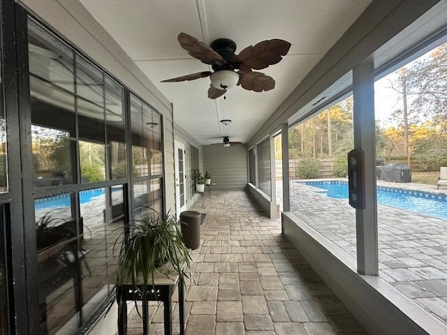 view of sunroom / solarium