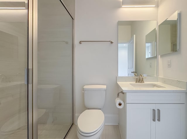 3353 Jasmine Hill Rd, Tallahassee, FL 32311 - bathroom featuring vanity and a shower stall