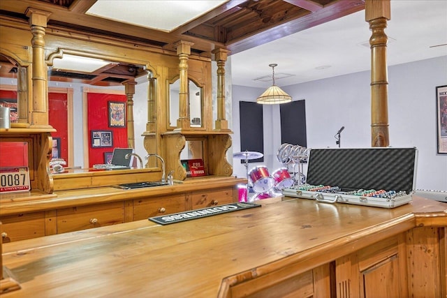 3508 Trillium Ct, Tallahassee, FL 32312 - office area featuring a sink and ornate columns