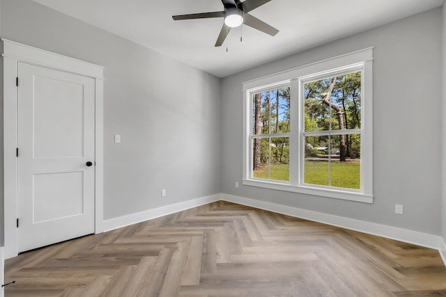 205 Fairway Dr, Havana, FL 32333 - empty room with ceiling fan and baseboards