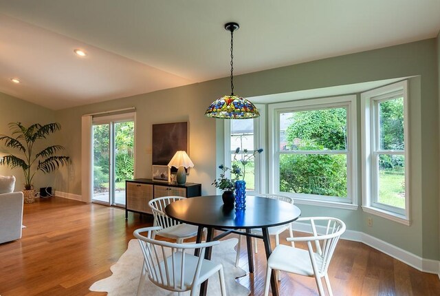 696 Lupine Ln, Tallahassee, FL 32308 - dining room with wood finished floors and recessed lighting