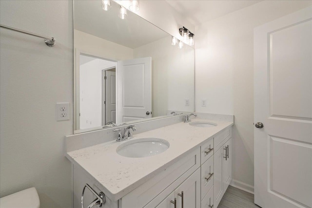 bathroom with vanity