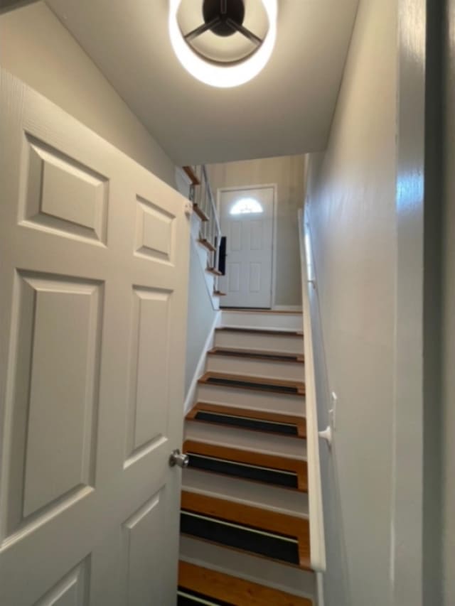 view of stairway