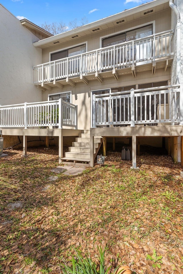 exterior space with a balcony