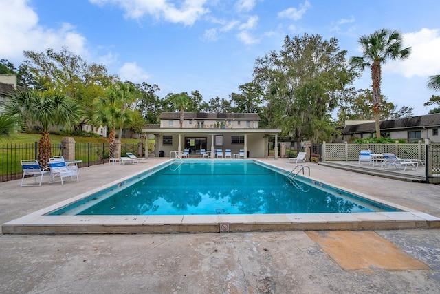 view of pool with a patio area