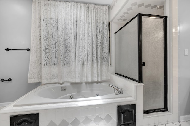 4012 Dutchess Ct, Tallahassee, FL 32309 - bathroom with a stall shower and a tub with jets