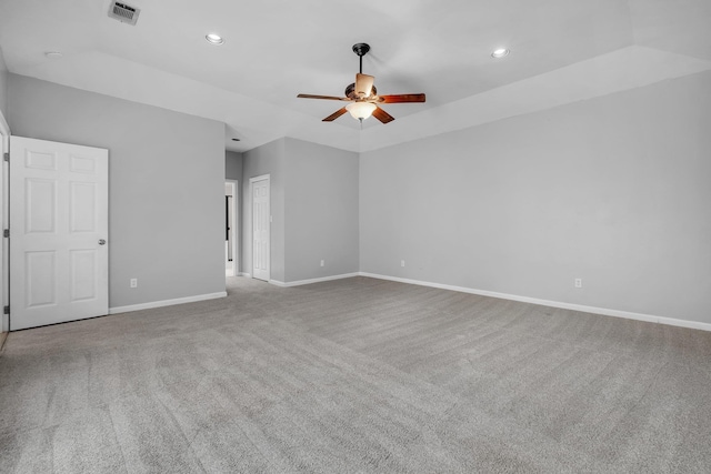 4012 Dutchess Ct, Tallahassee, FL 32309 - carpeted empty room featuring a ceiling fan and recessed lighting
