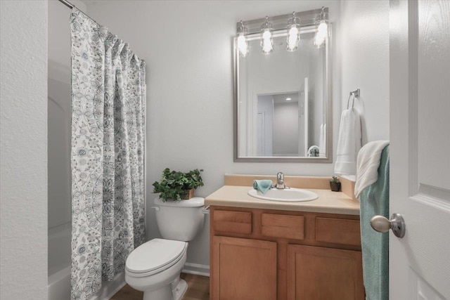 4312 Four Oaks Blvd, Tallahassee, FL 32311 - bathroom featuring vanity and shower / bath combination with curtain