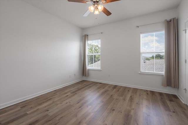 4312 Four Oaks Blvd, Tallahassee, FL 32311 - unfurnished room featuring a ceiling fan and wood finished floors