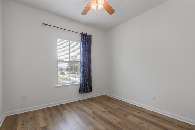 4312 Four Oaks Blvd, Tallahassee, FL 32311 - empty room featuring wood finished floors and a ceiling fan