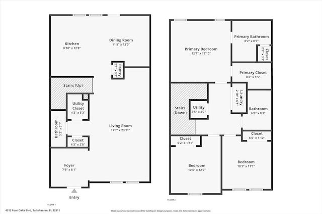 4312 Four Oaks Blvd, Tallahassee, FL 32311 - view of floor plan / room layout