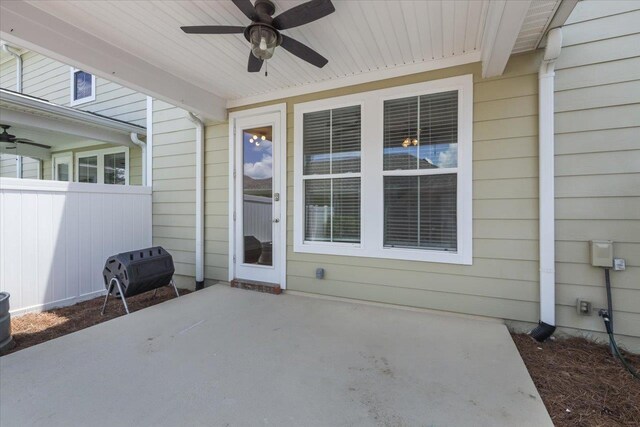 4312 Four Oaks Blvd, Tallahassee, FL 32311 - view of patio / terrace featuring ceiling fan