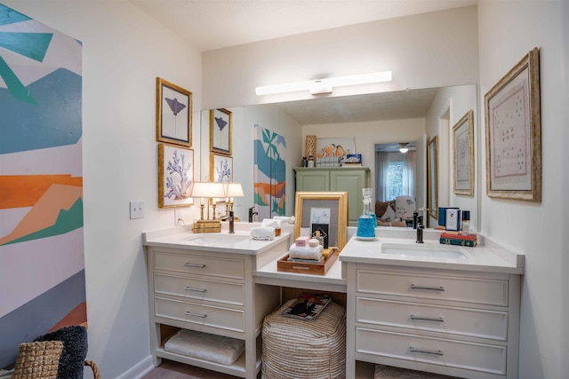 bathroom with vanity