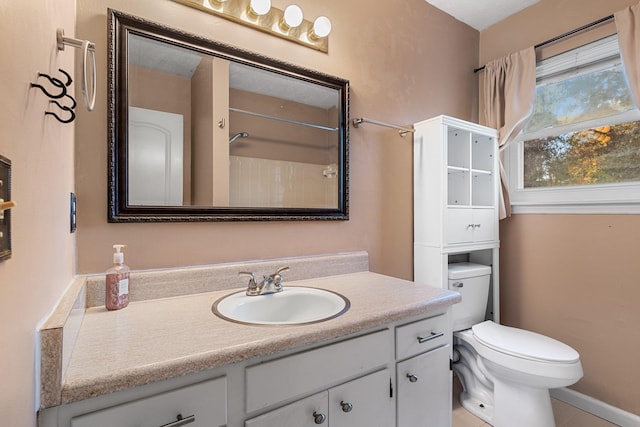 1909 Ermine Ct, Tallahassee, FL 32308 - bathroom with vanity, tile patterned floors, and a shower