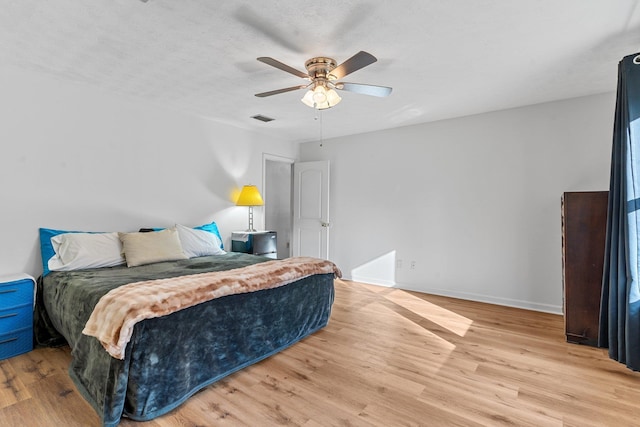 1909 Ermine Ct, Tallahassee, FL 32308 - bedroom with light wood finished floors and ceiling fan