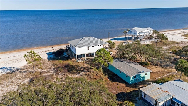 7 Trout St, Alligator Point, FL 32346 - view from above of property featuring unending shoreline