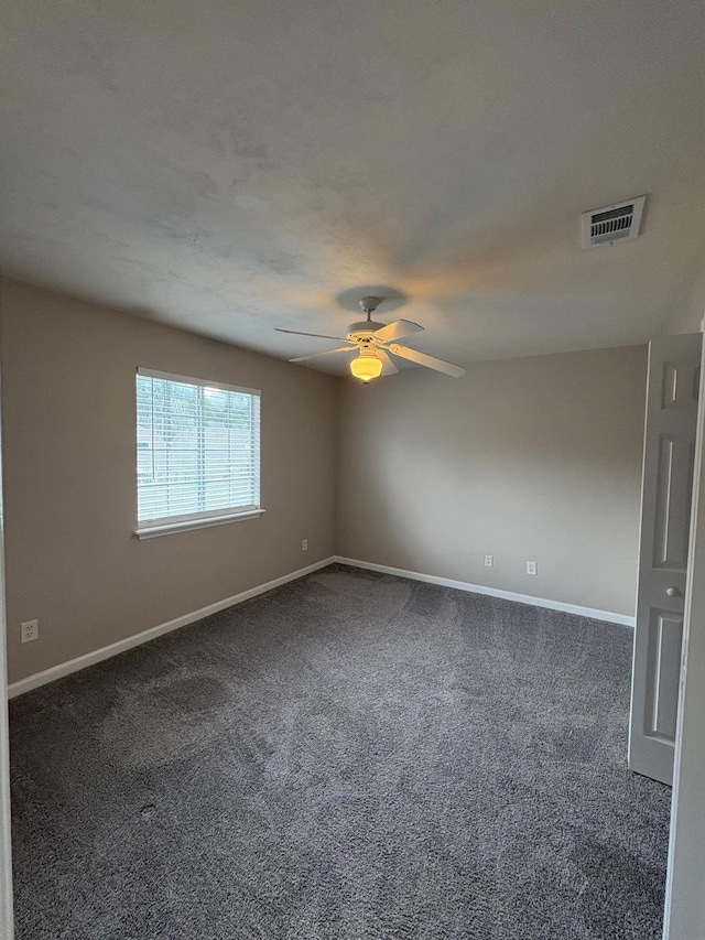 2525 Hartsfield Rd Unit 9, Tallahassee, FL 32303 - unfurnished room with ceiling fan and carpet flooring