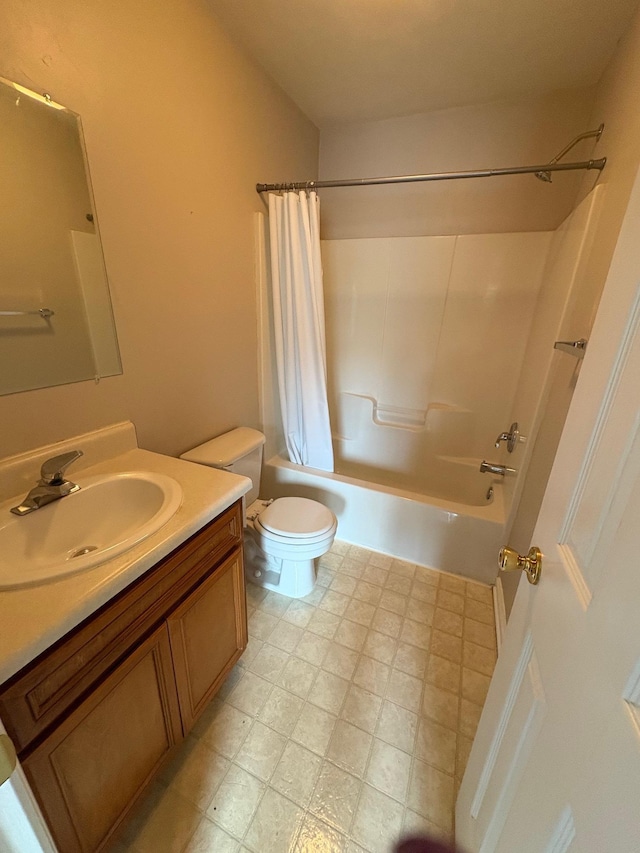 2525 Hartsfield Rd Unit 9, Tallahassee, FL 32303 - bathroom with vanity, shower / bath combination with curtain, and tile patterned floors