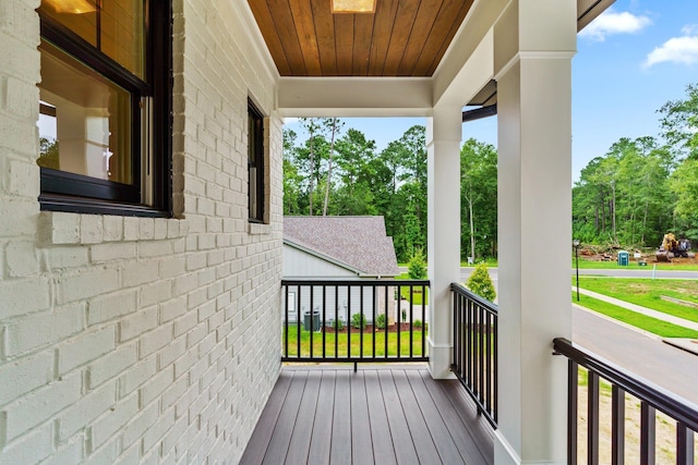 3235 Magazine Cir, Tallahassee, FL 32312 - porch featuring view of wooded area