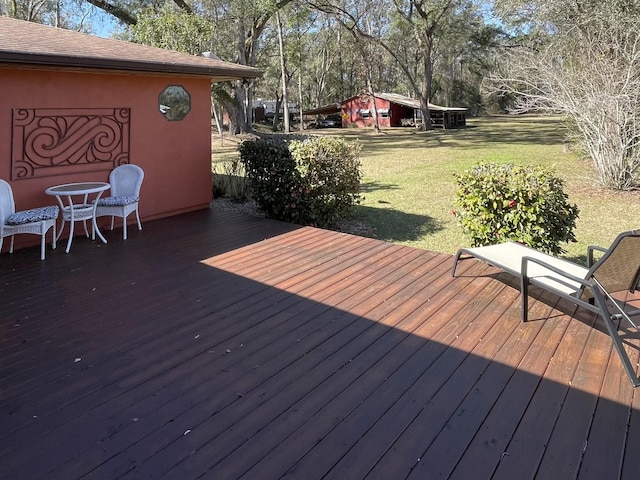 376 Tecumseh Rd, Monticello, FL 32344 - deck featuring a lawn