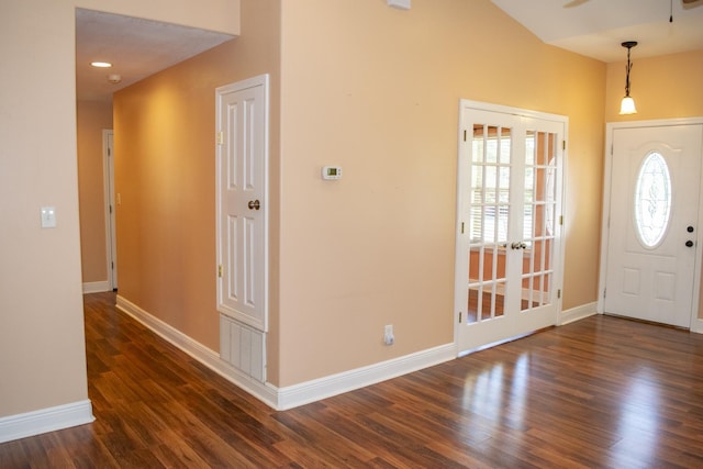 21 Blenheim Rd Fl, Shalimar, FL 32579 - foyer entrance featuring dark hardwood / wood-style floors and french doors