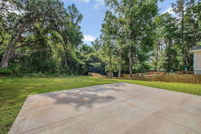 view of patio with fence