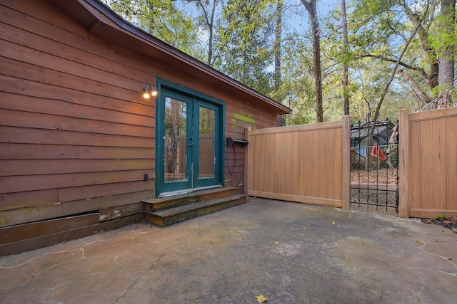 3508 Willow Springs Ln, Tallahassee, FL 32312 - view of property exterior with french doors, a patio, and entry steps