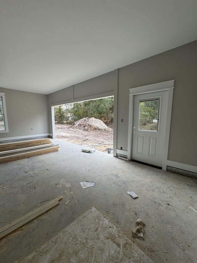 view of unfurnished living room